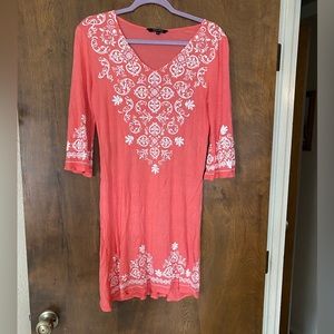 Long Sleeve V Neck Dress